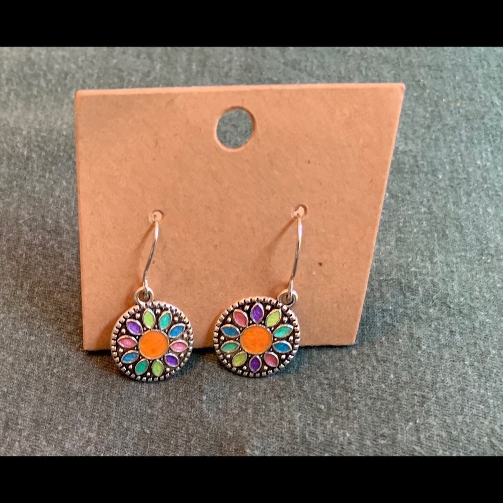 Boho multi earrings. NWOT